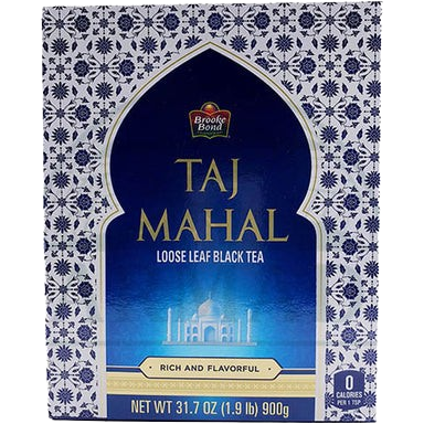 Case of 12 - Brooke Bond Taj Mahal Loose Leaf Black Tea - 900 Gm (31.7 Oz)