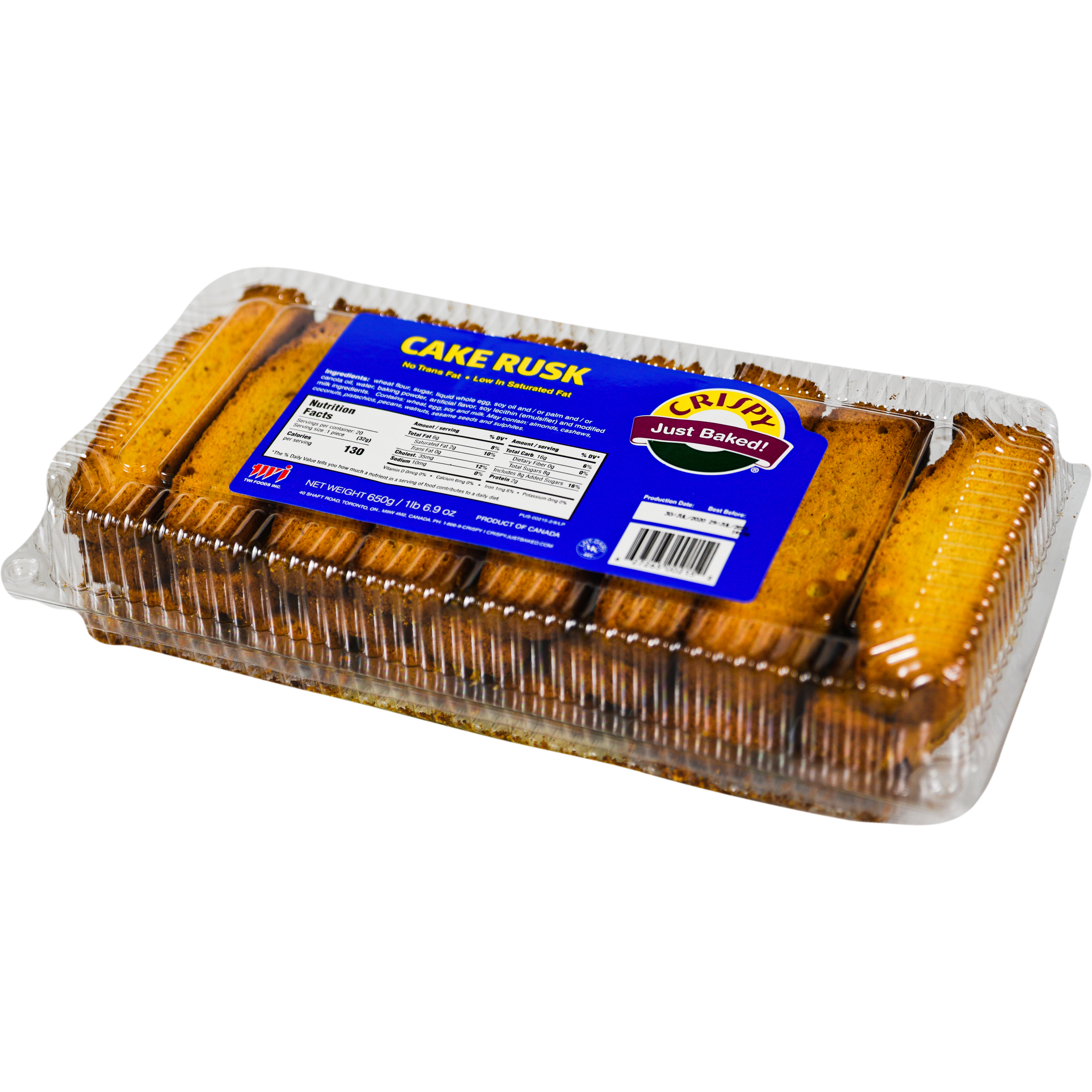 Crispy Cake Rusk - 550 Gm (19 Oz)