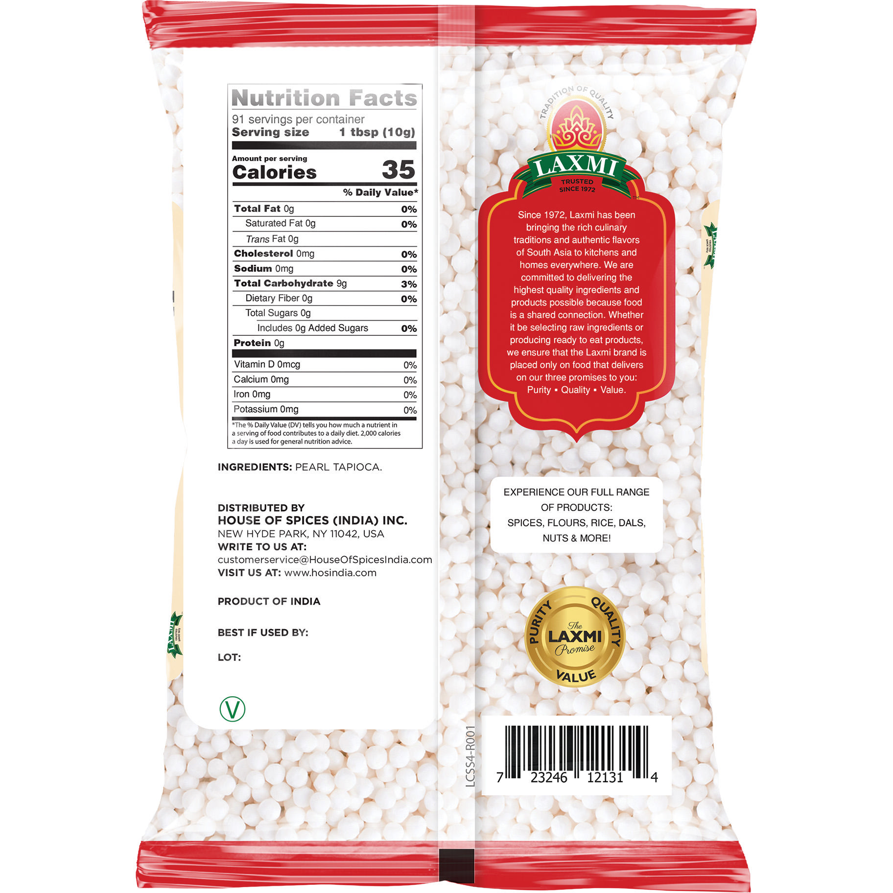 Laxmi Sabudana - 2 Lb (907 Gm)