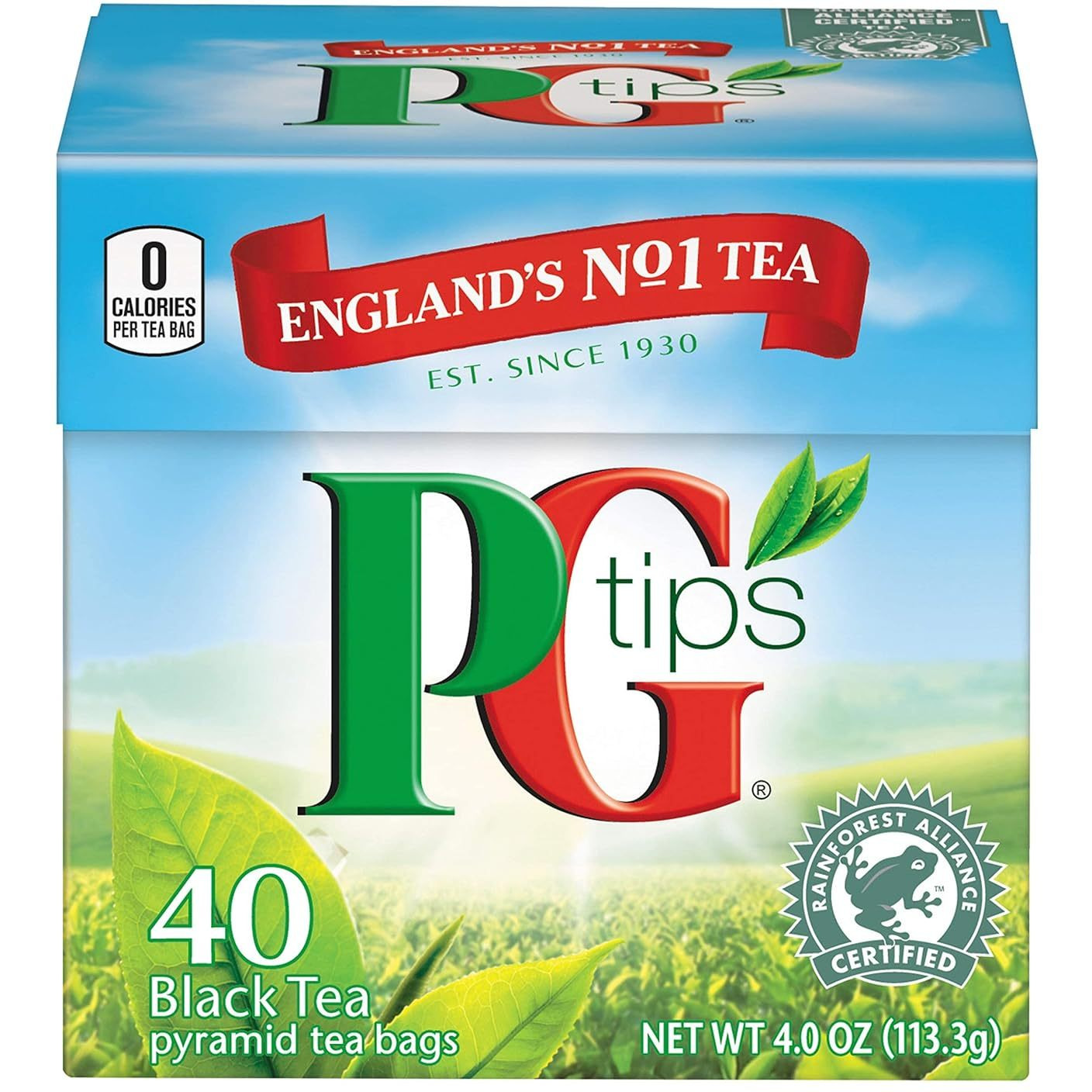 Case of 12 - Pg Tips Original Tea Bags 40 Pc - 113 Gm (4 Oz)