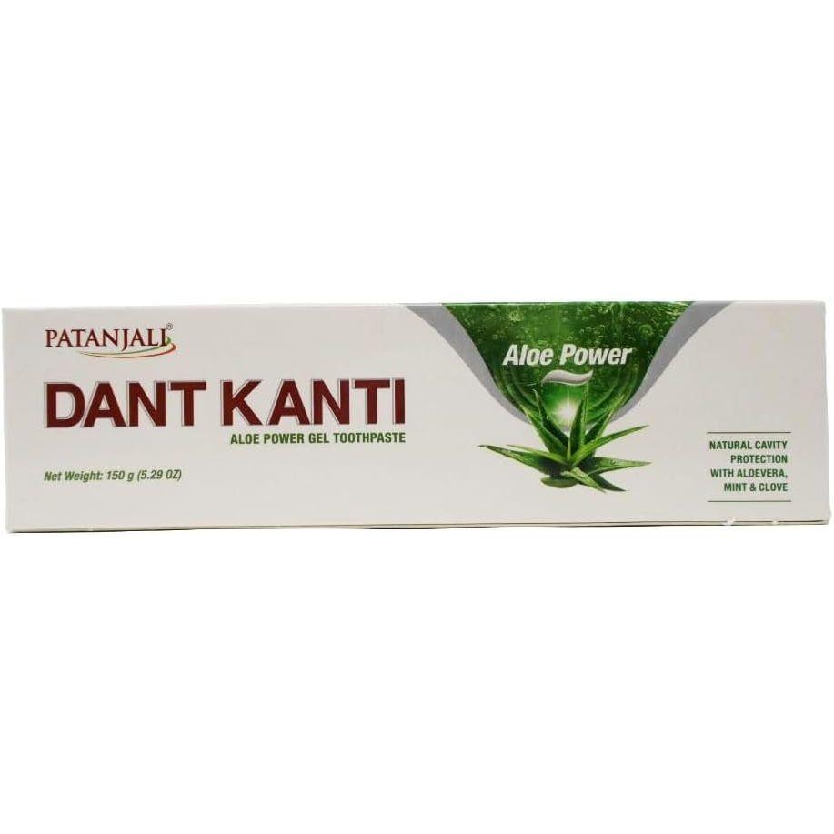 Patanjali Dant Kanti Aloe Power Toothpaste - 150 Gm (5.29 Oz) [FS]