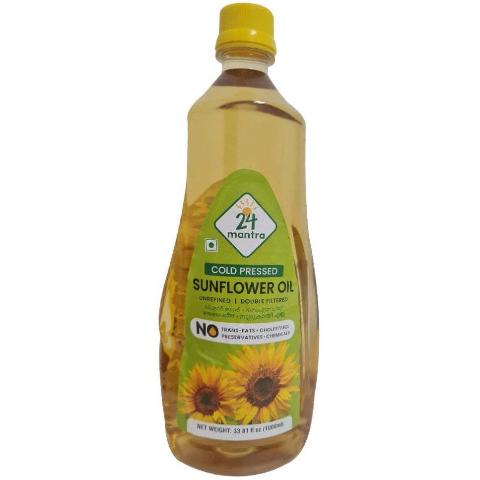 Case of 9 - 24 Mantra Sunflower Oil - 1 L (33.8 Fl Oz)