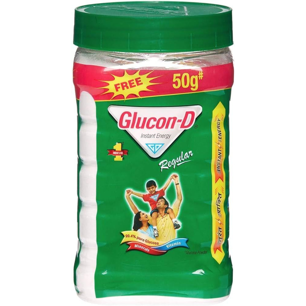 Case of 12 - Glucon-D Instant Energy Regular - 500 Gm (17.63 Oz)