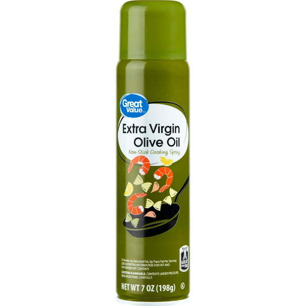 Case of 4 - Great Value Extra Virgin Olive Oil Cooking Spray - 7 Oz (198 Gm)