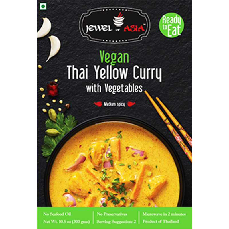 Case of 12 - Jewel Of Asia Vegan Thai Yellow Curry With Vegetables - 300 Gm (10.58 Oz)