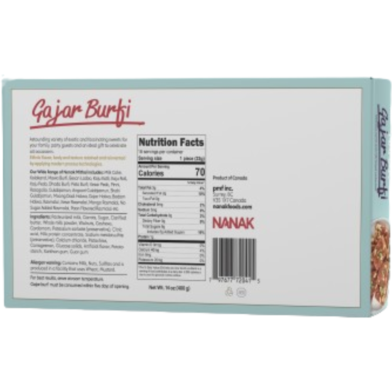 Nanak Gajar Burfi - 400 Gm (14 Oz)