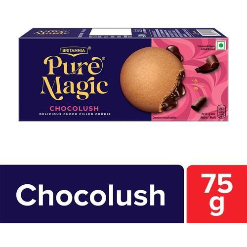 Britannia Pure Magic Chocolush Biscuit - 75 Gm (2.6 Oz)