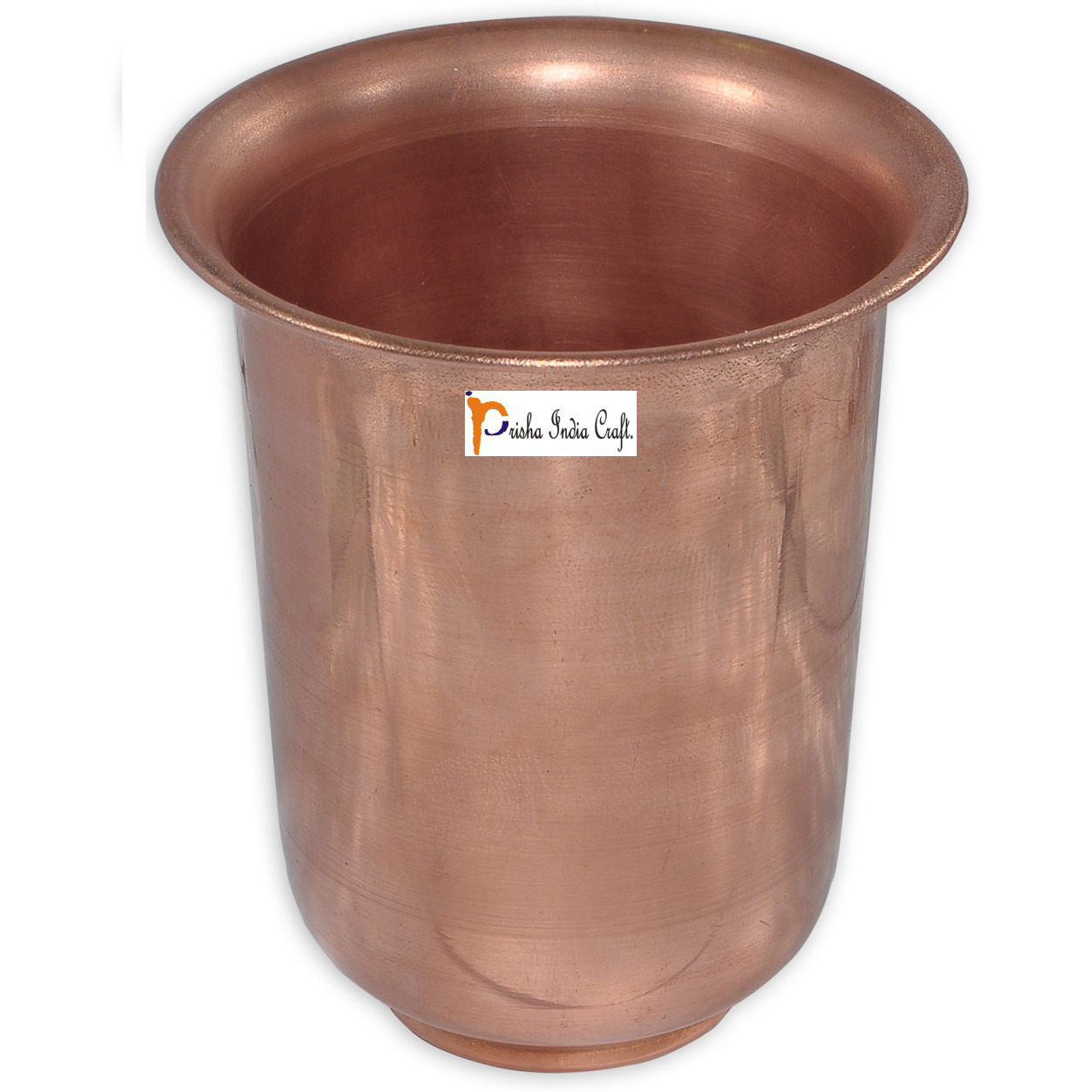 Set of 3 - Prisha India Craft B. Handmade Water Glass Copper Tumbler | Traveller's Copper Cup