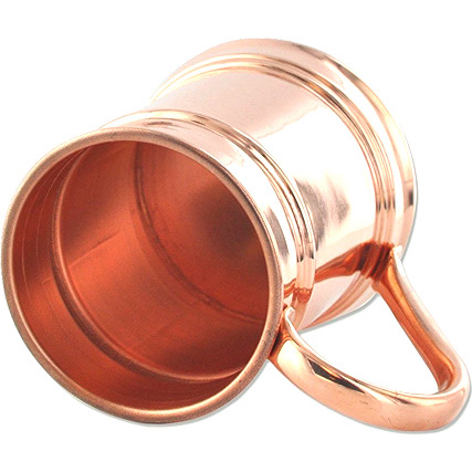 Set of 2 Prisha India Craft B. Moscow Mules Copper Mug 600 ML / 20 oz - Mule Cup, Moscow Mule Cocktail Cup, Copper Mugs, Cocktail Mugs - Christmas Gift with WOODEN KEYRING