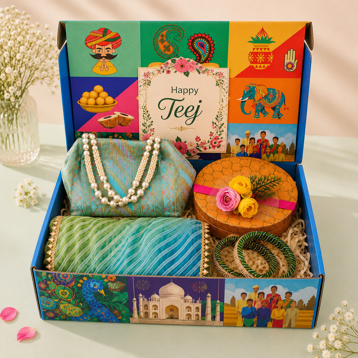 Golden Teej Hamper 3200g