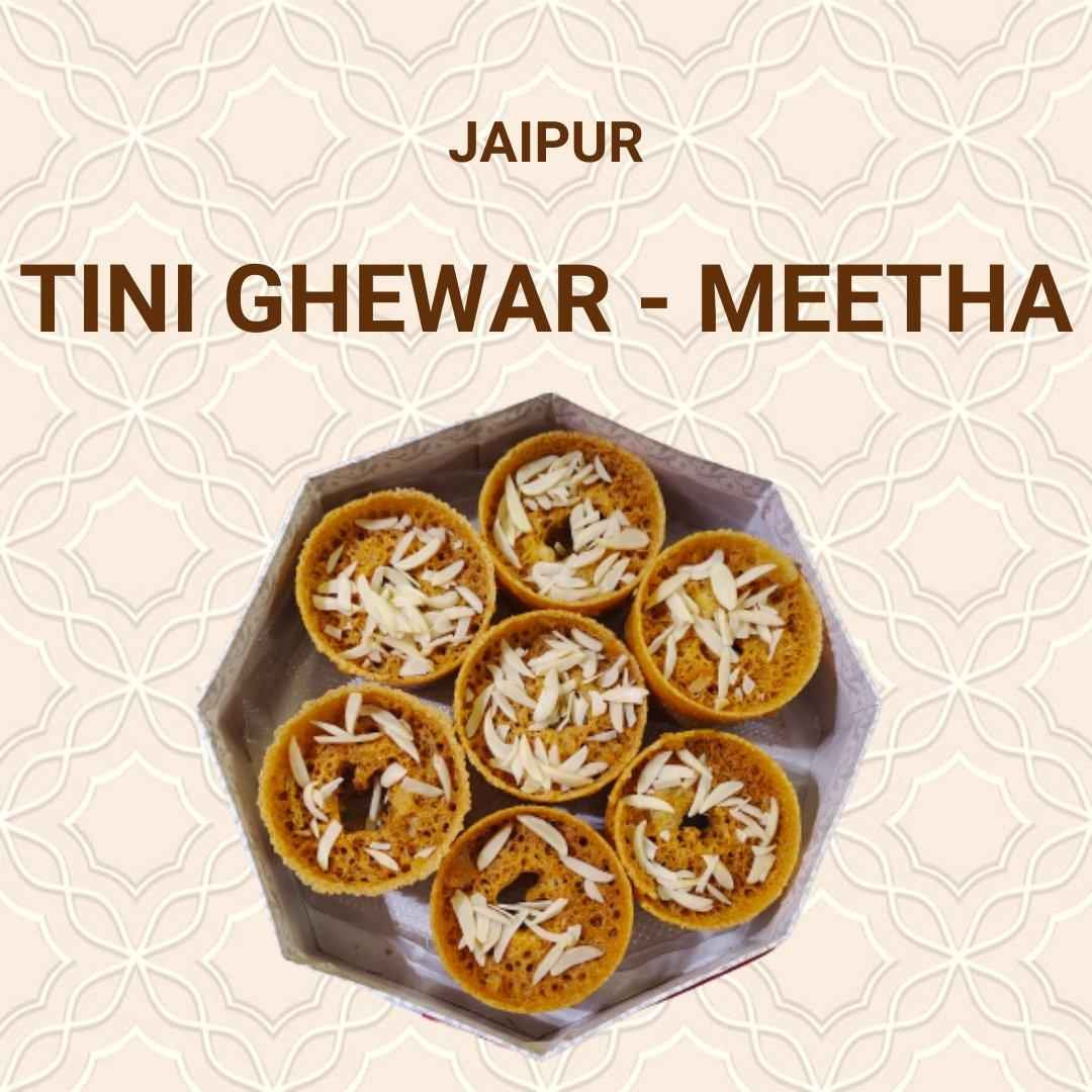 Tini Meetha Ghewar - 7Pc