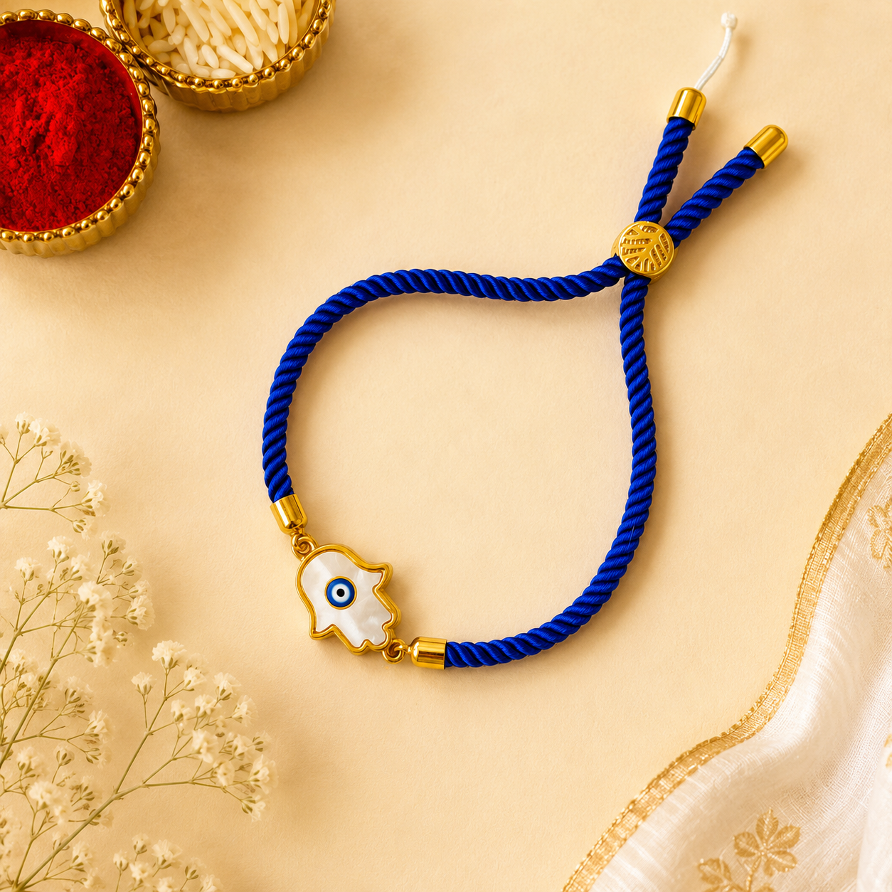 Evil Eye Hamsa Rakhi Hamper