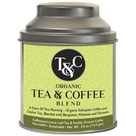 A Start Of The Morning Organic Tea & Coffee Blend - Tin - 4 Oz (113.4 Gm)