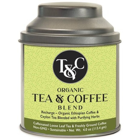 Recharge Organic Tea & Coffee Blend - Tin - 4 Oz (113.4 Gm)