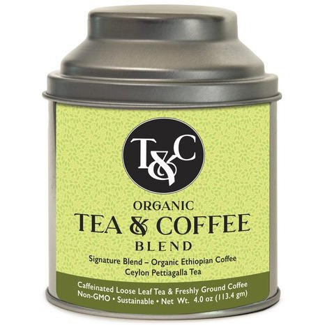 Signature Blend Organic Tea & Coffee Blend - Tin - 4 Oz (113.4 Gm)