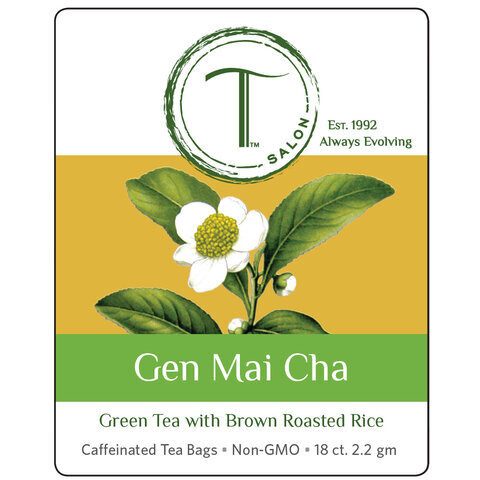Gen Mai Cha - Green Tea With Brown Roasted Rice - 18 Tea Bags