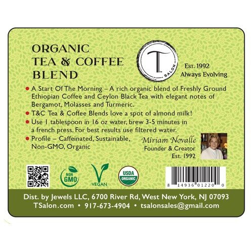 A Start Of The Morning Organic Tea & Coffee Blend - Tin - 4 Oz (113.4 Gm)