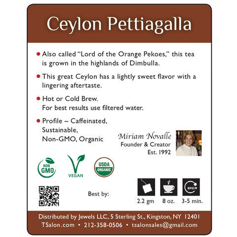 Ceylon Pettiagalla - Black Tea - 18 Tea Bags