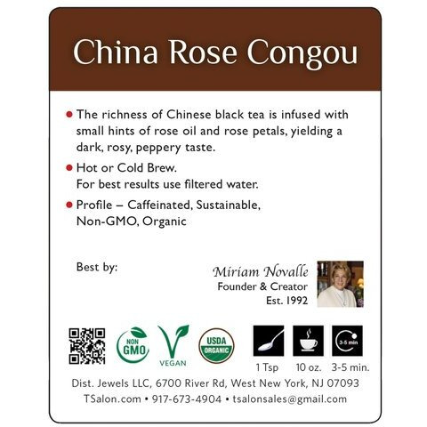 China Rose Congou - 3.5 Oz (100 Gm)