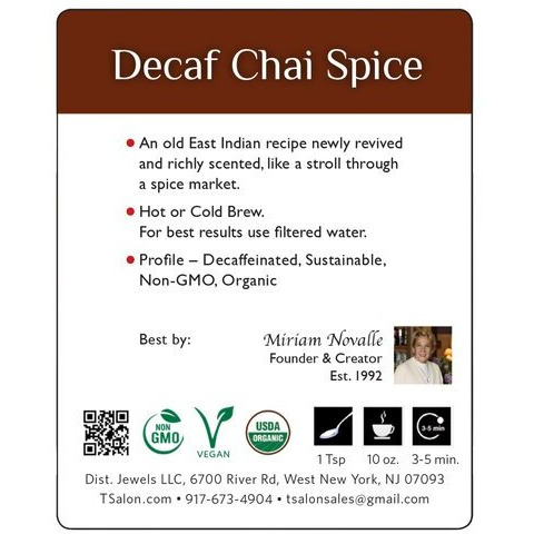 Decaf Chai Spice - 3.5 Oz (100 Gm)