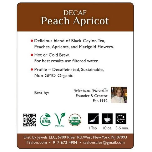 Decaf Peach Apricot - 3.5 Oz (100 Gm)