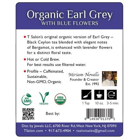 Organic Earl Grey With Blue Flowers - 3.5 Oz (100 Gm)