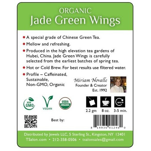 Organic Jade Green Wings - 3.5 Oz (100 Gm)