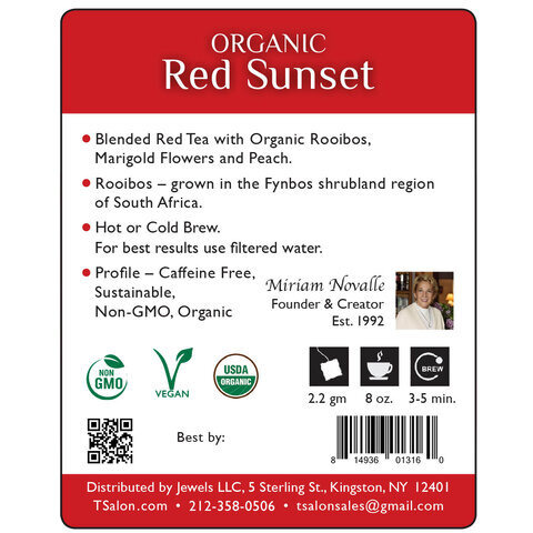 Organic Red Sunset - Red Tea - 18 Tea Bags