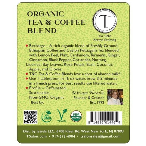 Recharge Organic Tea & Coffee Blend - 4 Oz (113.4 Gm)