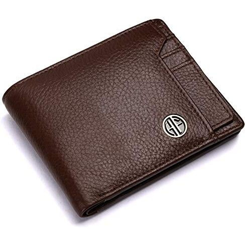 HAMMONDS FLYCATCHER Genuine Leather Wallets for Men, Brown | RFID Protected Leather Wallet for Men | Mens Wallet with 6 Card Slots | Gift for Valentine Day, Father's Day, Birthday, Raksha Bandhan