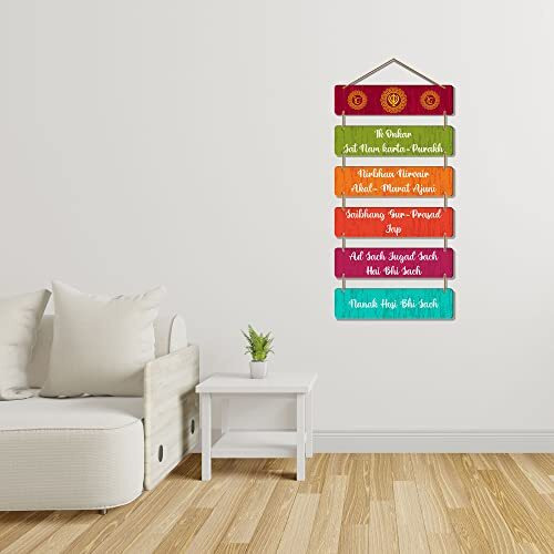 Artvibes Decorative Wall Hanging Wooden Art Decoration item for Living Room | Bedroom | Home Decor | Gifts | Quotes Decor Item | Wall Art For Hall | Mdf Wall Decoration,Set of 6(WH_32106N)