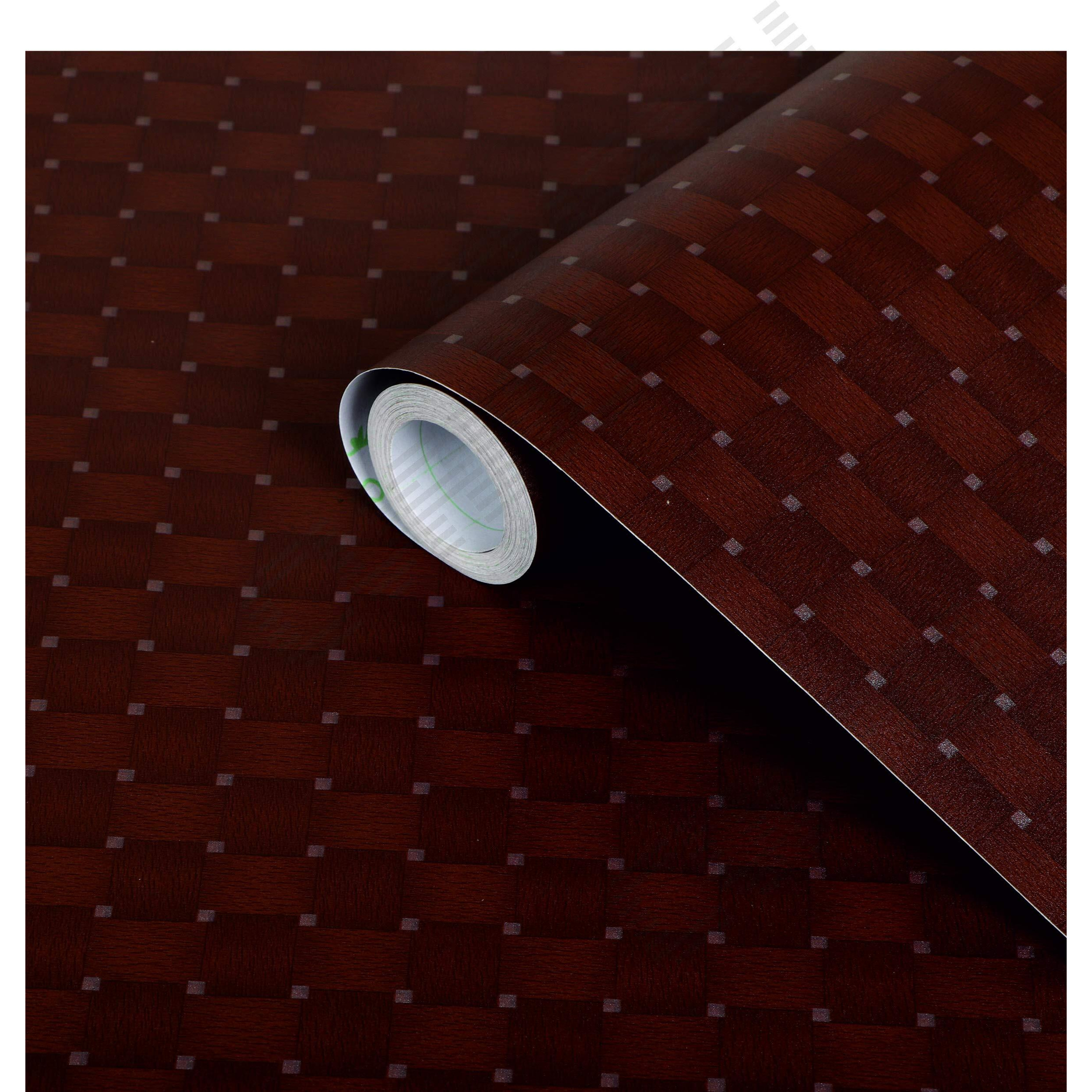 CVANU Waterproof Self Adhesive Vinyl Wood Grain Wallpaper/Stickers (CV-1, 2 X 5 Feet)
