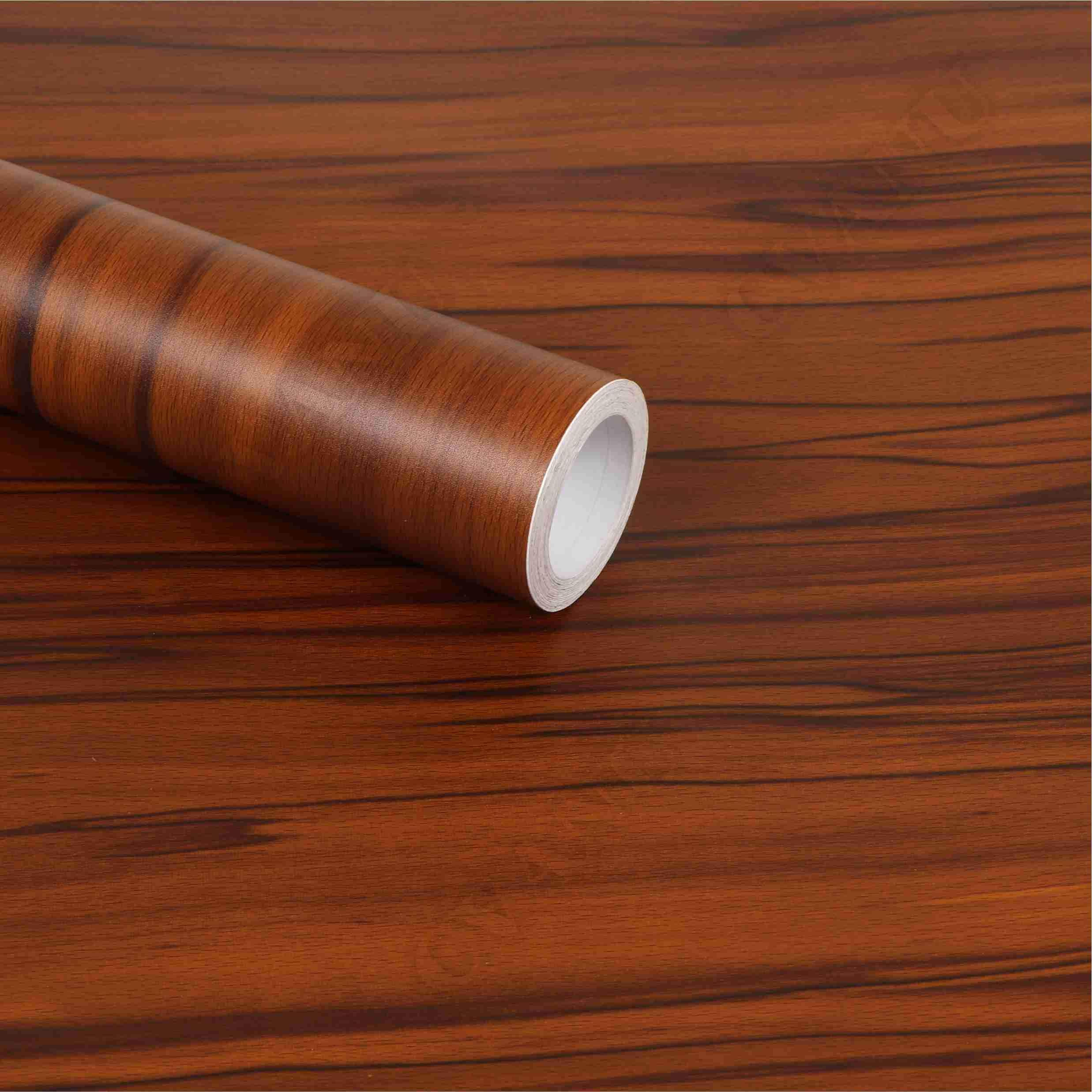 CVANU Self Adhesive Wood Grain Wallpaper Waterproof Old Furniture Vinyl Stickers Wooden Door Wardrobe Wall Paper (CV-9) 1 X 3 Feet