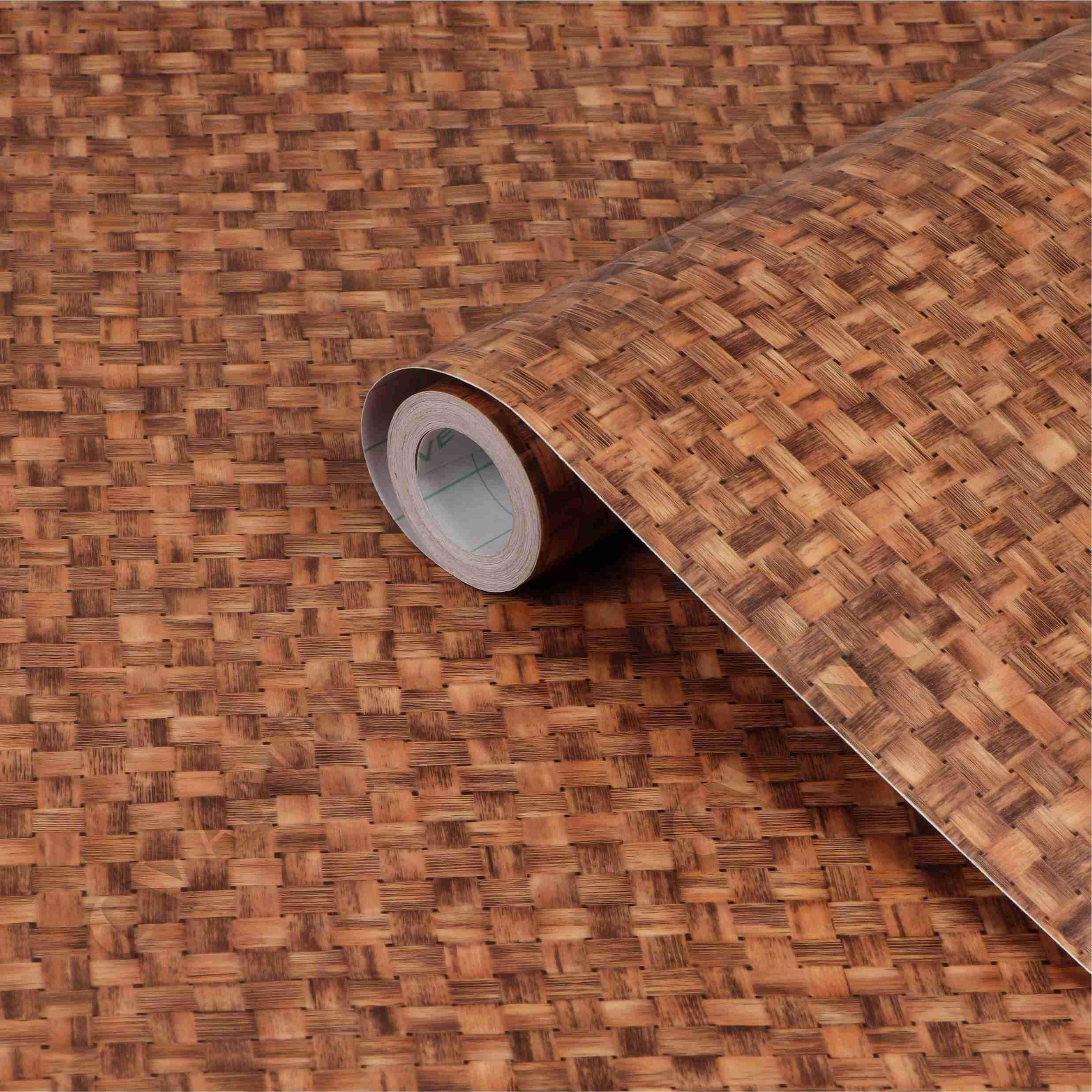 CVANU Waterproof Self Adhesive Vinyl Wood Grain Wallpaper (CV-3, 2 X 18 Feet)