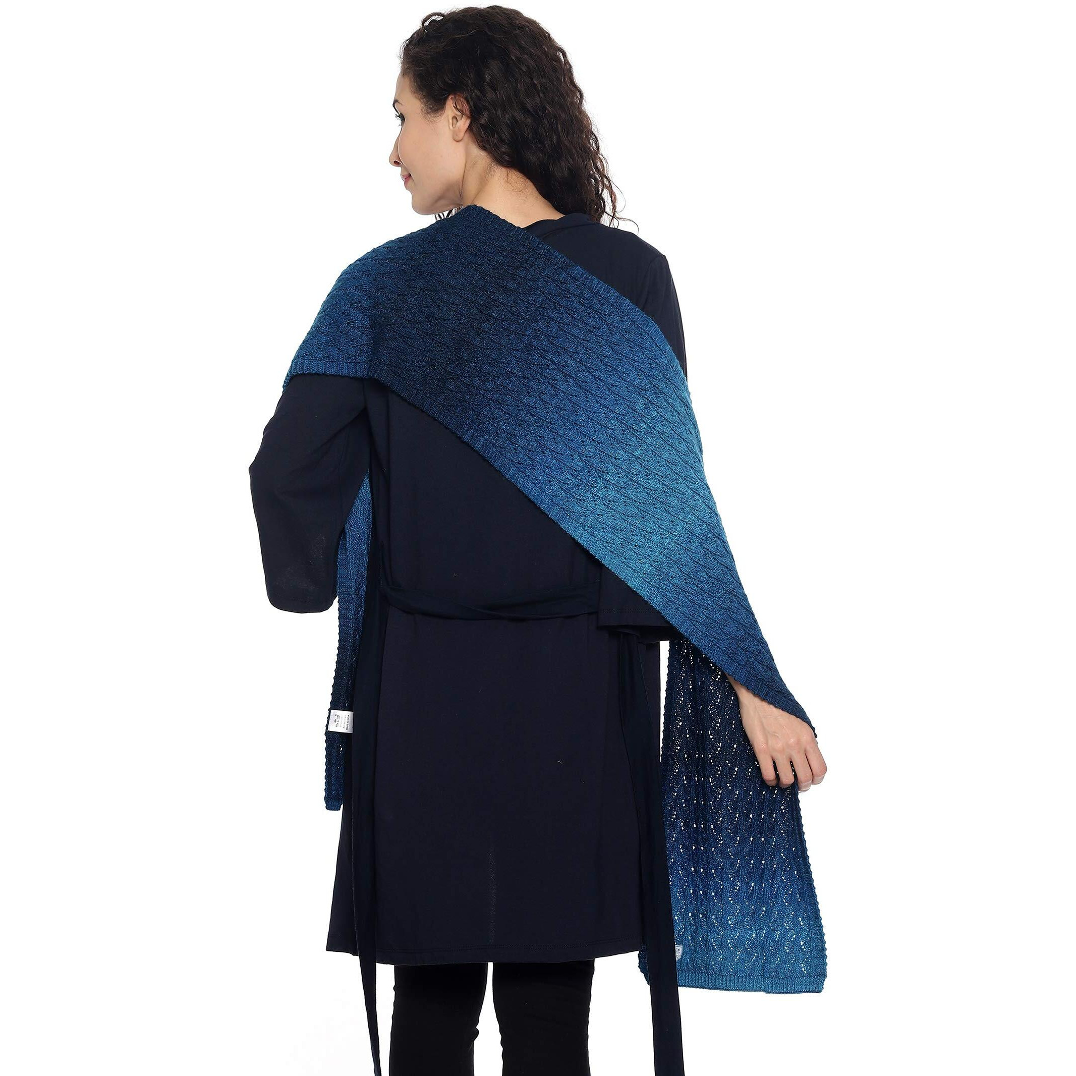 513 WOMEN Acrylic Woolen Tie & die Casual Warm Winter Wear Muffler Scarf Stole