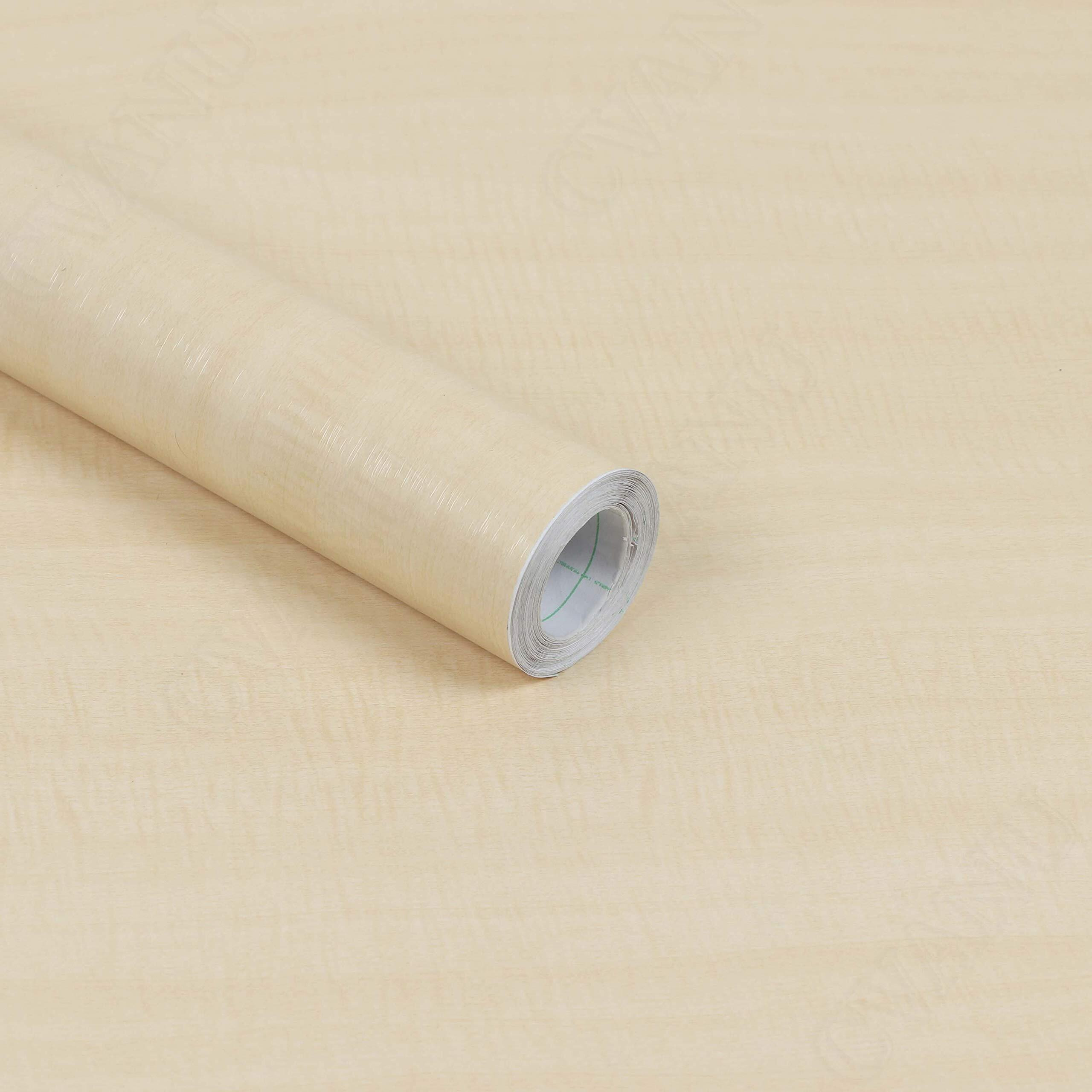 CVANU Wood Grain Waterproof Waist Line Wall Paper/Sticker Self Adhesive Baseboard Vinyl Wallpaper 24x48inch (Wooden_39) CV