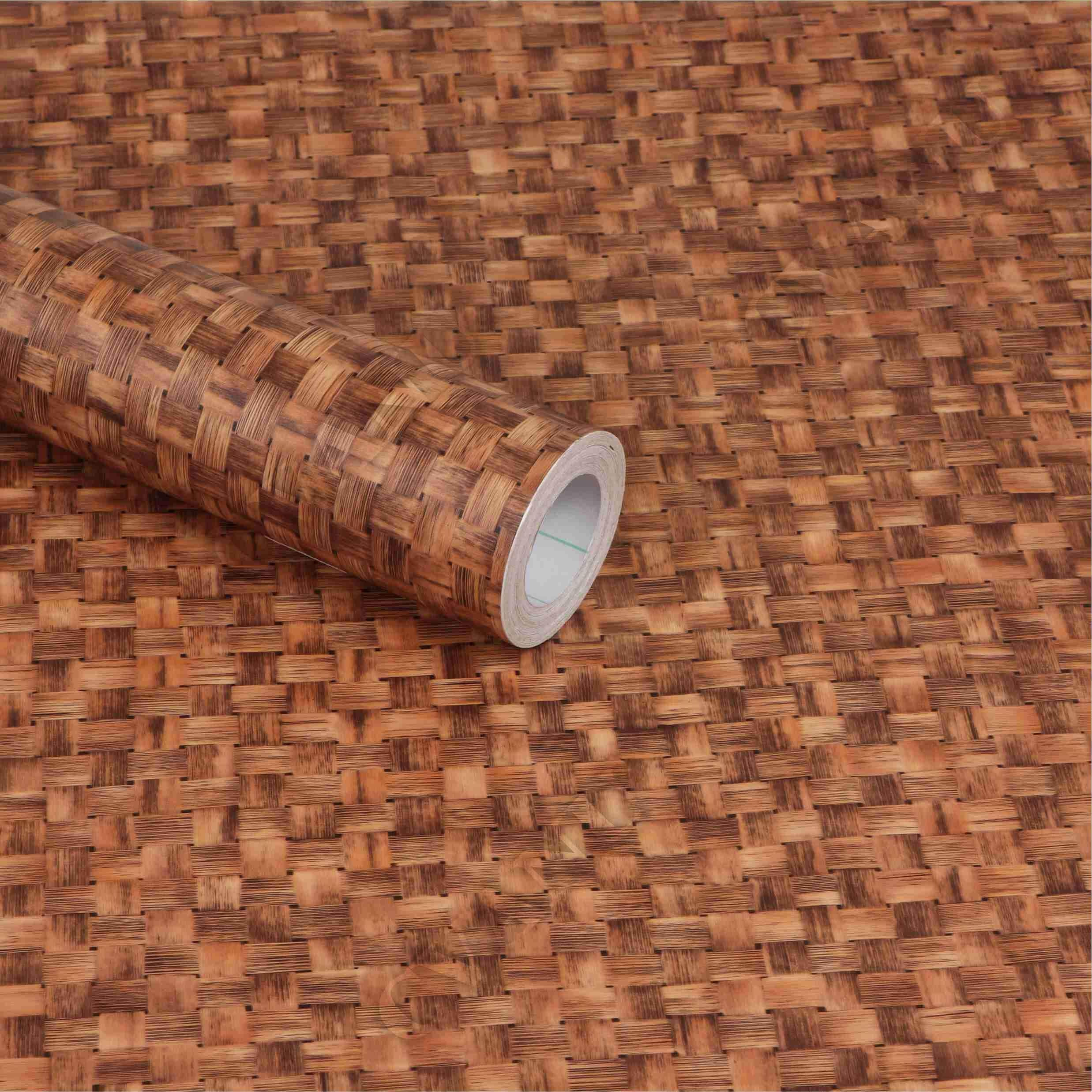 CVANU Self Adhesive Wood Grain Wallpaper Waterproof Old Furniture Vinyl Stickers Wooden Door Wardrobe Wall Paper (CV-3) 1 X 19 Feet