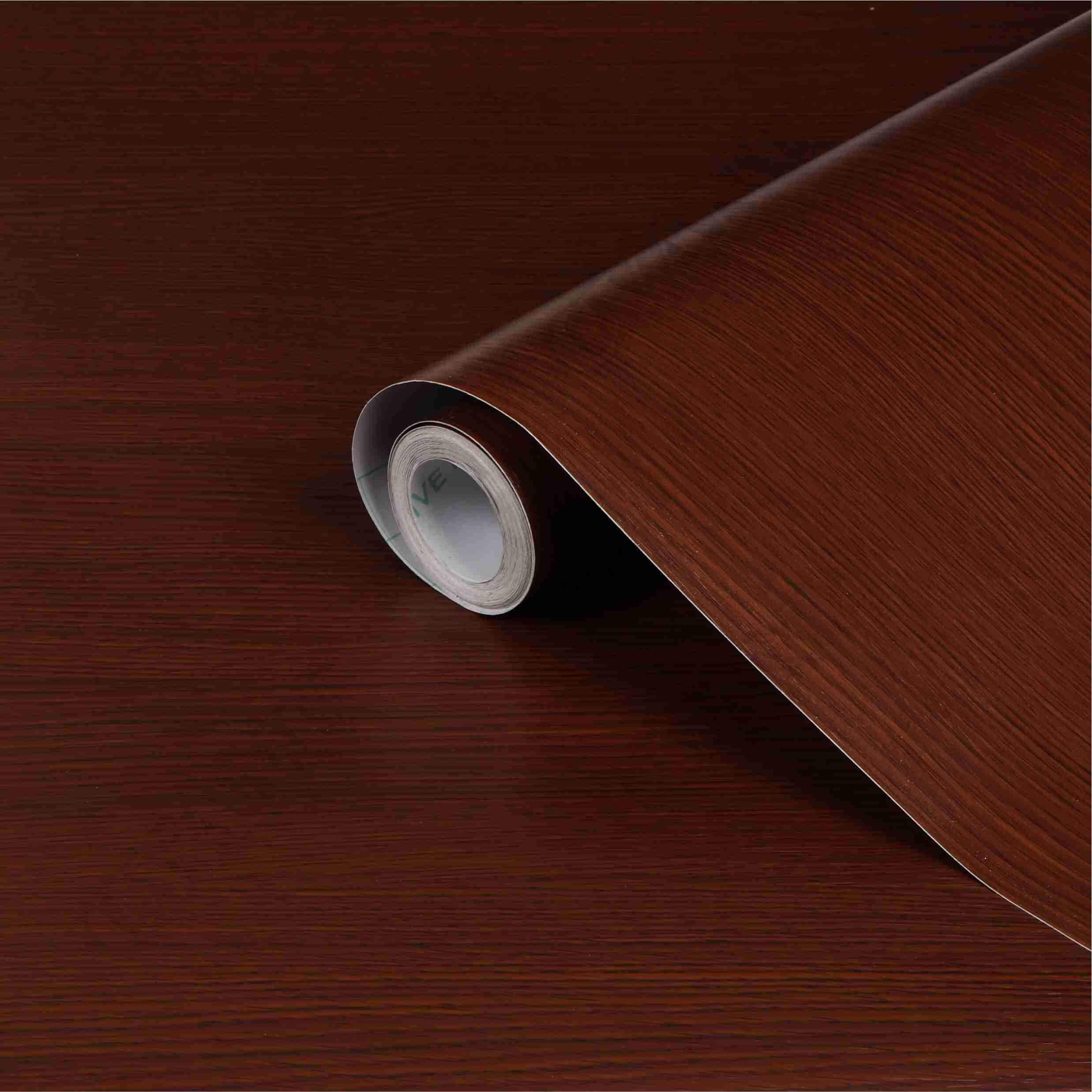 CVANU Self Adhesive Wood Grain Wallpaper Waterproof Old Furniture Vinyl Stickers Wooden Door Wardrobe Wall Paper (CV-4) 2 X 20 Feet