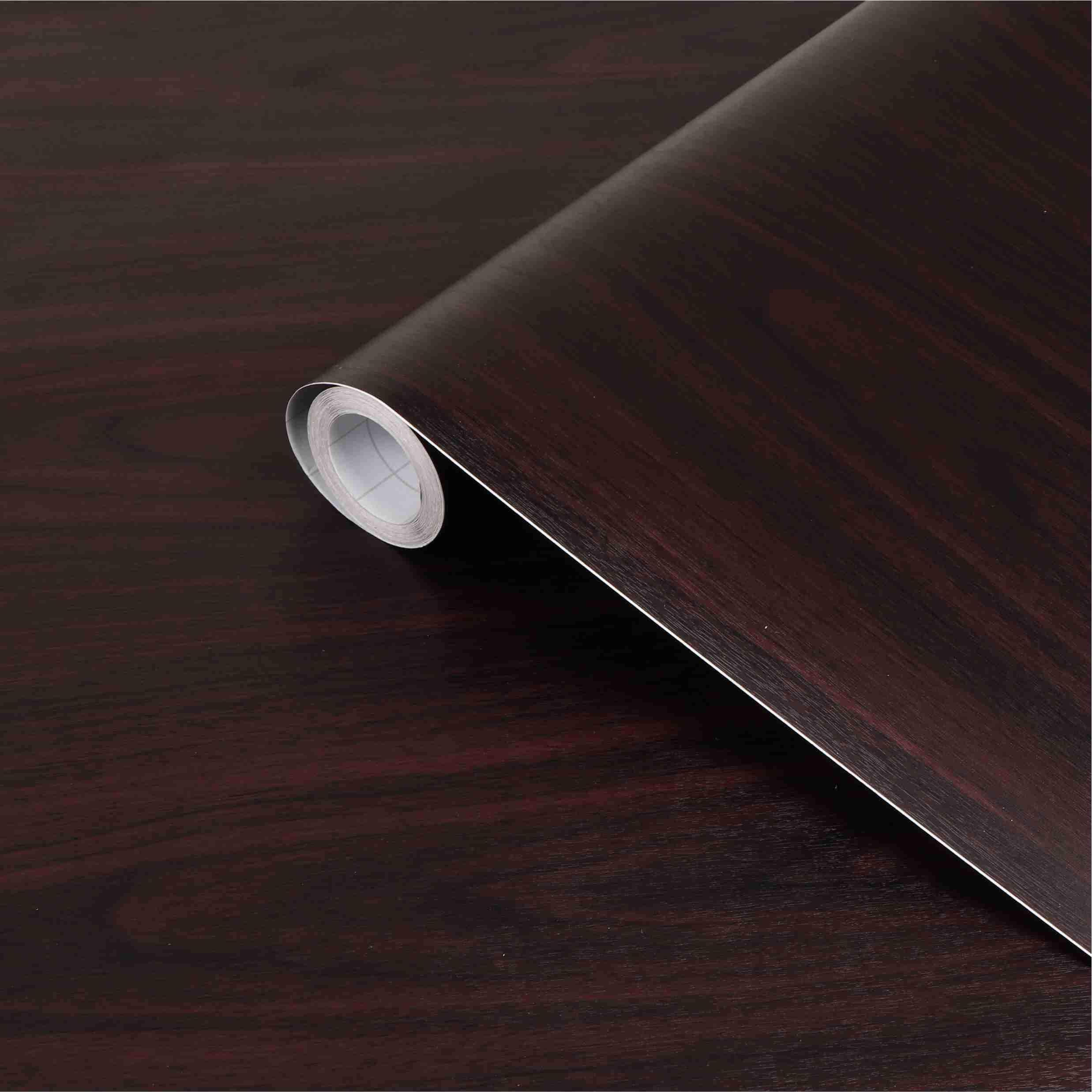 CVANU Self Adhesive Wood Grain Wallpaper Waterproof Old Furniture Vinyl Stickers Wooden Door Wardrobe Wall Paper (CV-7) 1 X 3 Feet