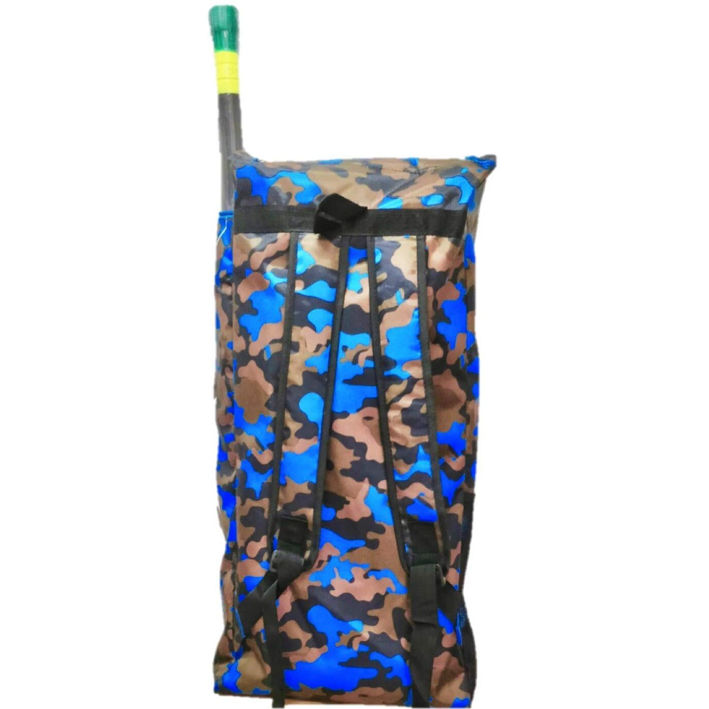 HeadTurners Nylon PU Coated Individual Style Duffle Cricket Kit Bag (Blue Camo)