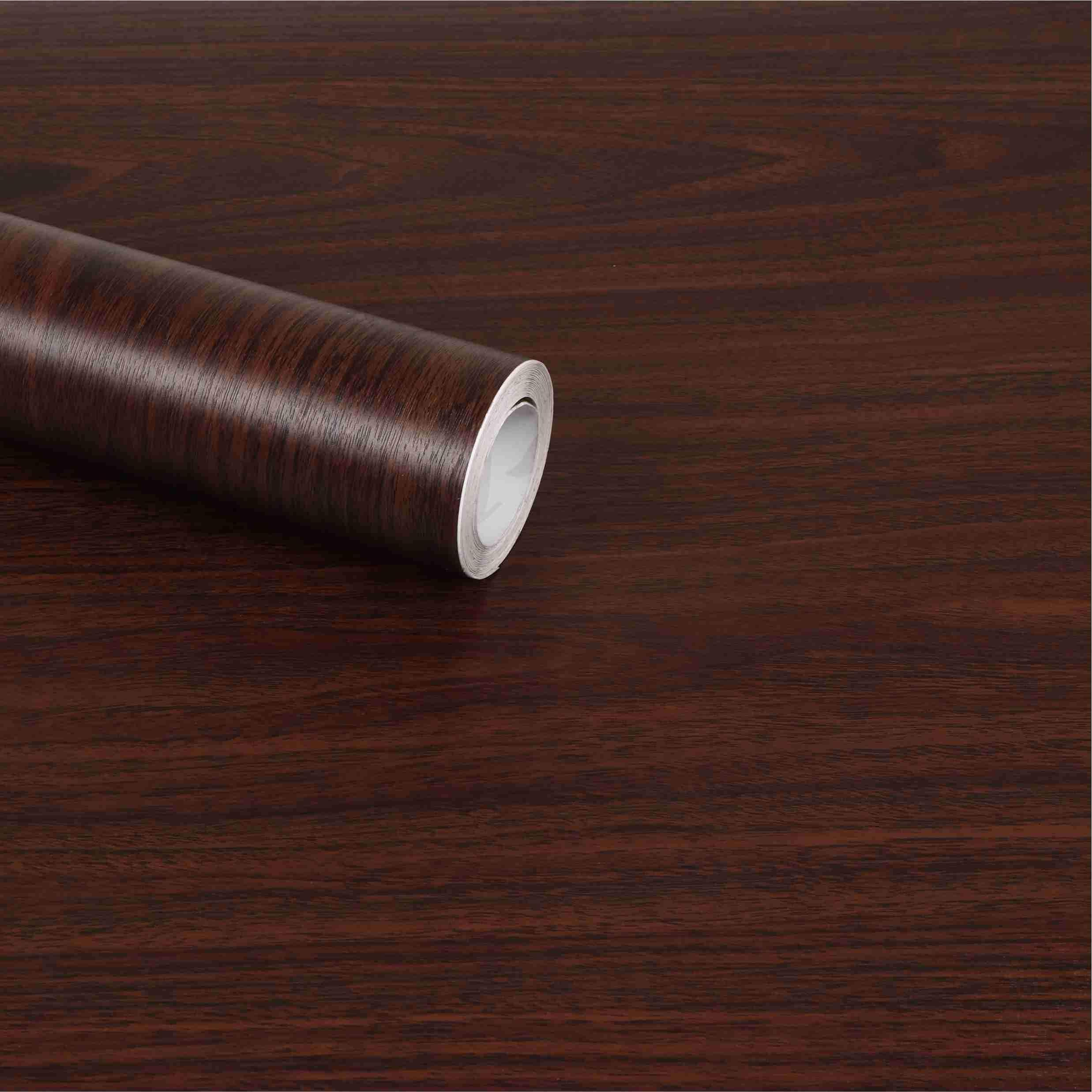 CVANU Self Adhesive Wood Grain Wallpaper Waterproof Old Furniture Vinyl Stickers Wooden Door Wardrobe Wall Paper (CV-8) 1 X 5 Feet