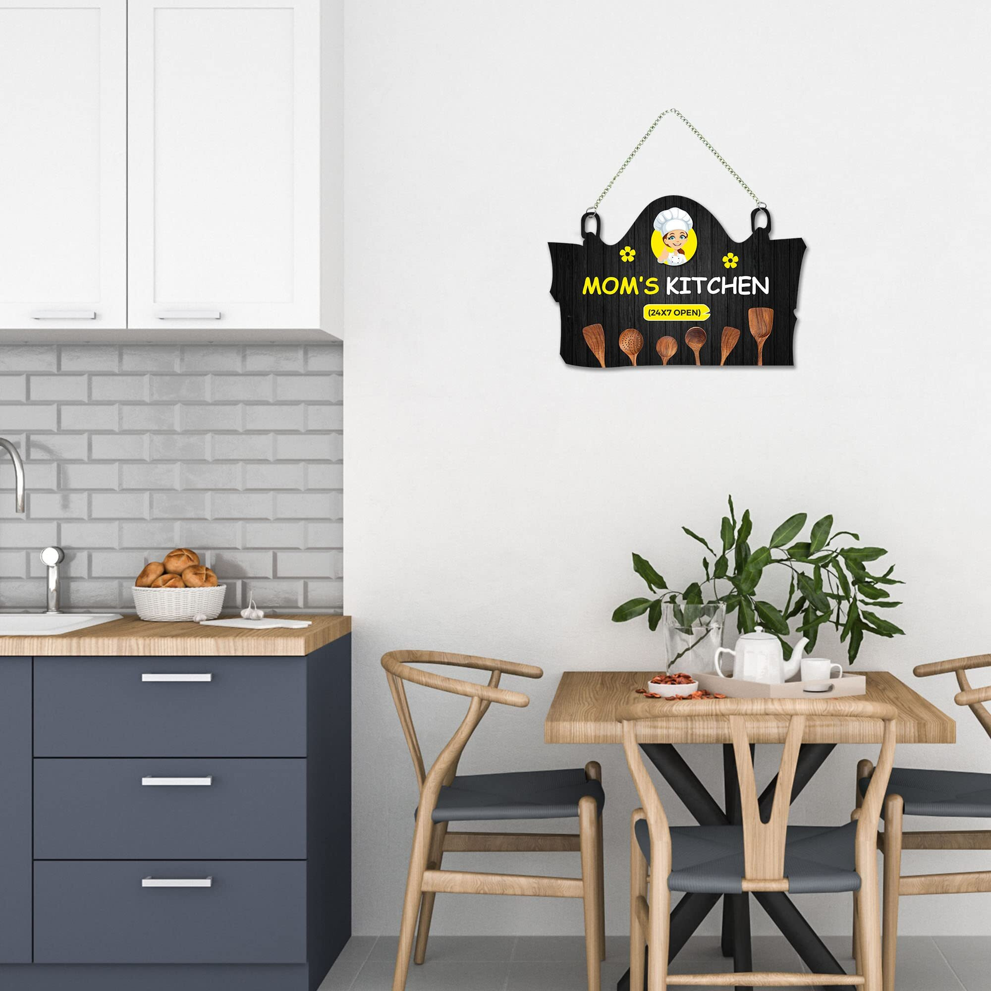 Artvibes Kitchen Wall Hanging for Home Decor |Bedroom | Living Room | Gifts | Decoration Wall Hanging Item | Kitchen Wall Decor | Quotes Decor Items | Artworks Wall Hangings (WH_3717N)