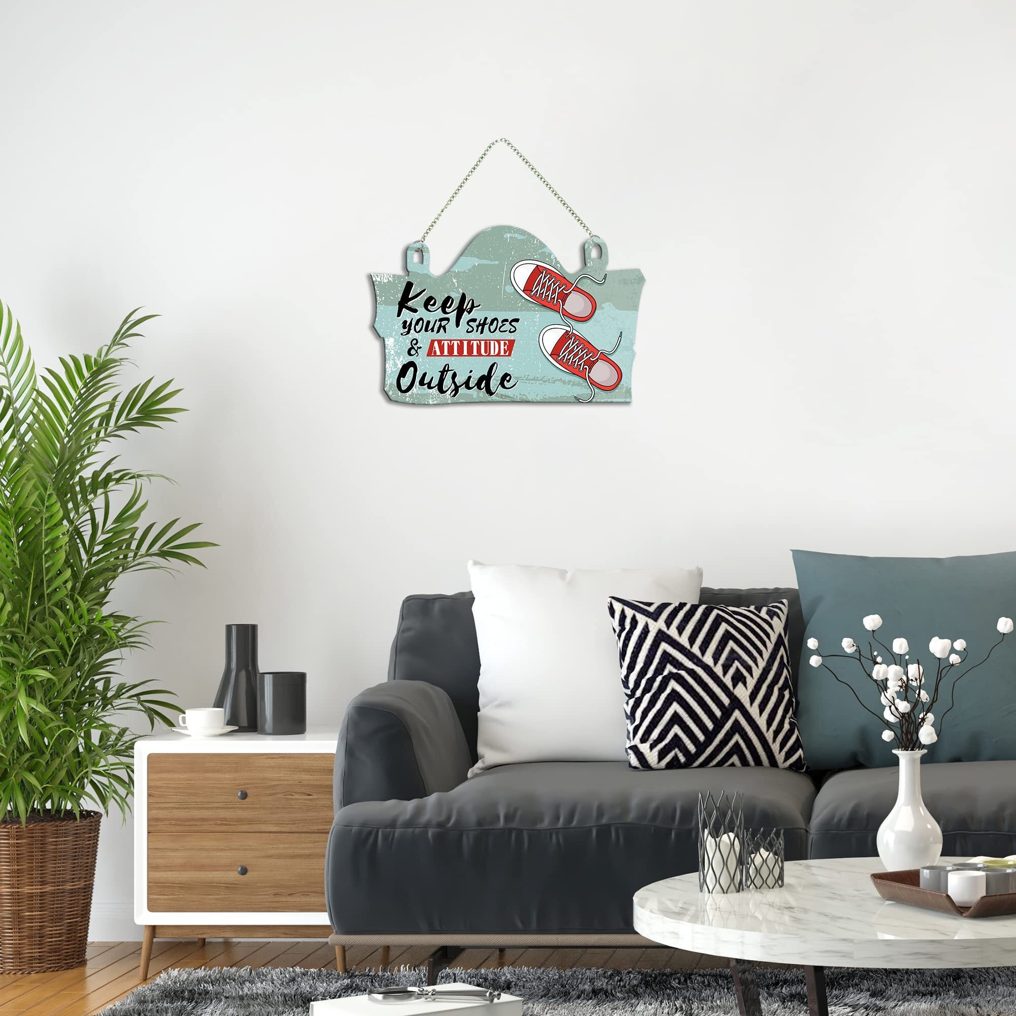 Artvibes Entrance Quote Wall Hanger for Home Decor | Office | Gifts | Bedroom | Wall Art for Living Room Wall | Decoration Wall Hanging Items | Kids Wall Decor | Quotes Decor Items (WH_3708N)