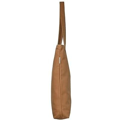 DANIOO Large Canvas Reusable Tote Bag With Zipper and Inner Pocket For Women and Girls Multipurpose College Daily Use Shoulder Shopping Bag Pack Of 1 (Black) (Brown)