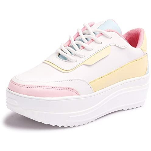 Vendoz Women Multi Color Causal Shoes Sneakers - 36 EU