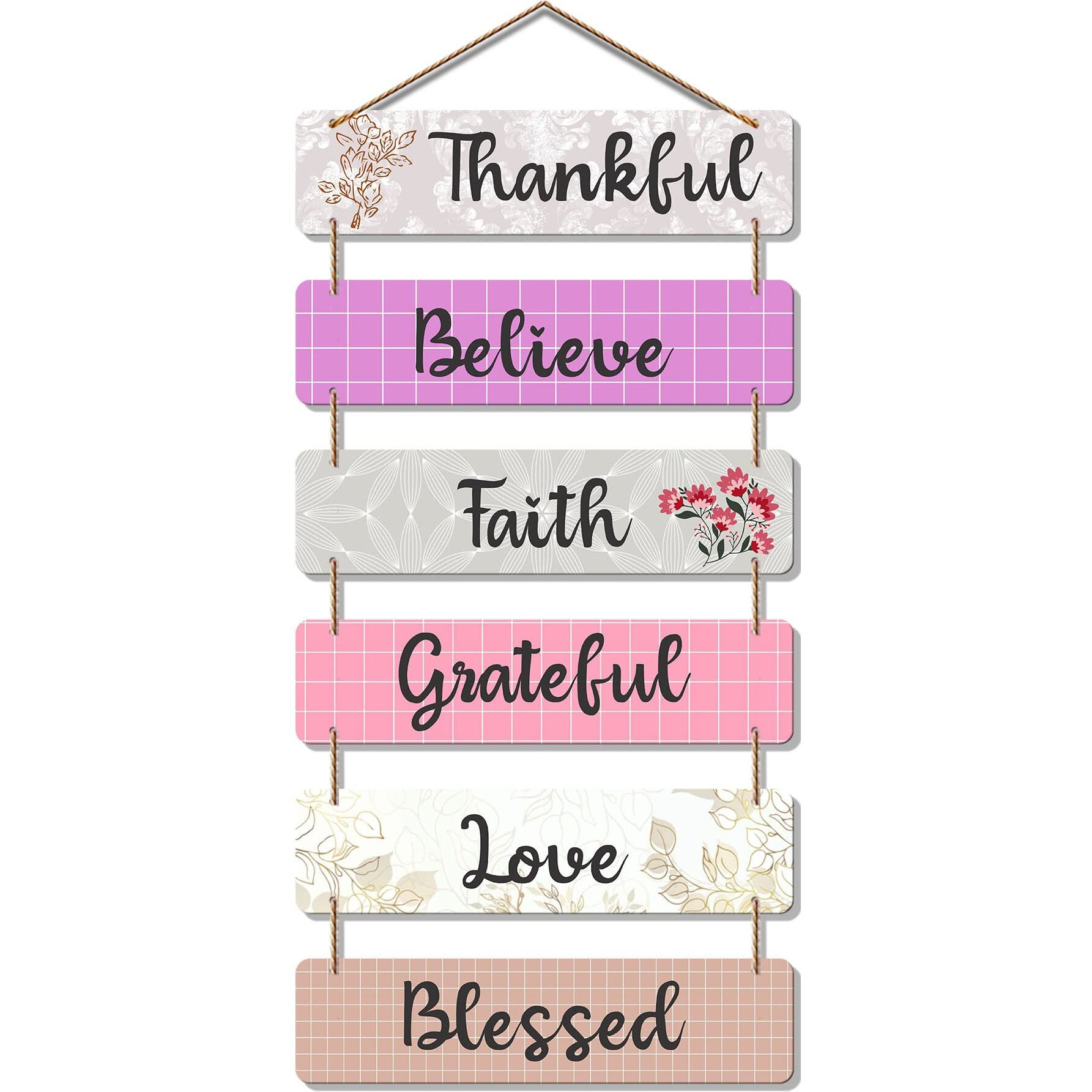 Artvibes Decorative Wall Hanging Wooden Art Decoration item for Living Room | Bedroom | Home Decor | Gifts | Quotes Decor Item | Wall Art For Hall | Mdf Wall Decoration,(WH_3269N) (Multi 27)