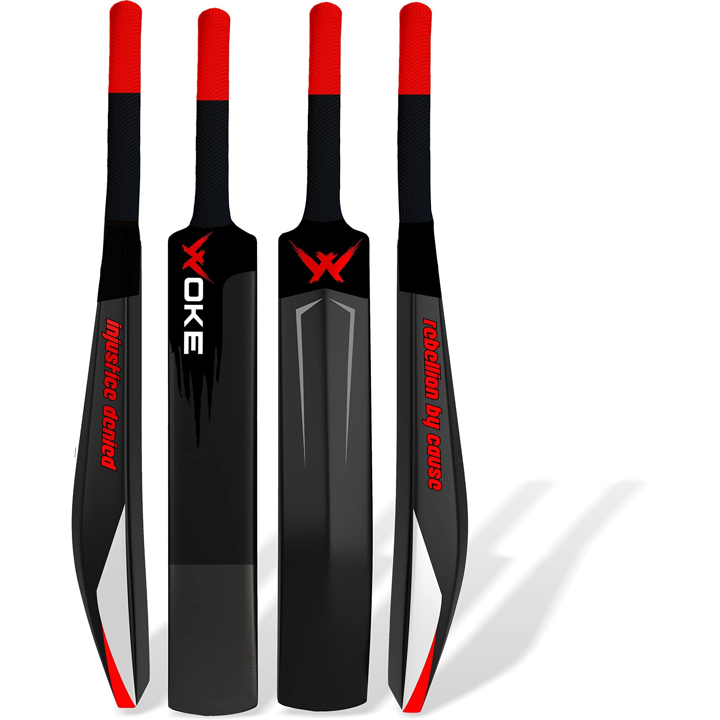 Woke Stalwart Beast Heavy Duty Plastic Cricket Bat, Full Size (34 X 4.5 inches) Premium Hybrid Bat for All Age Groups - Kids/Boys/Girls/Adults (Beast (Natural)