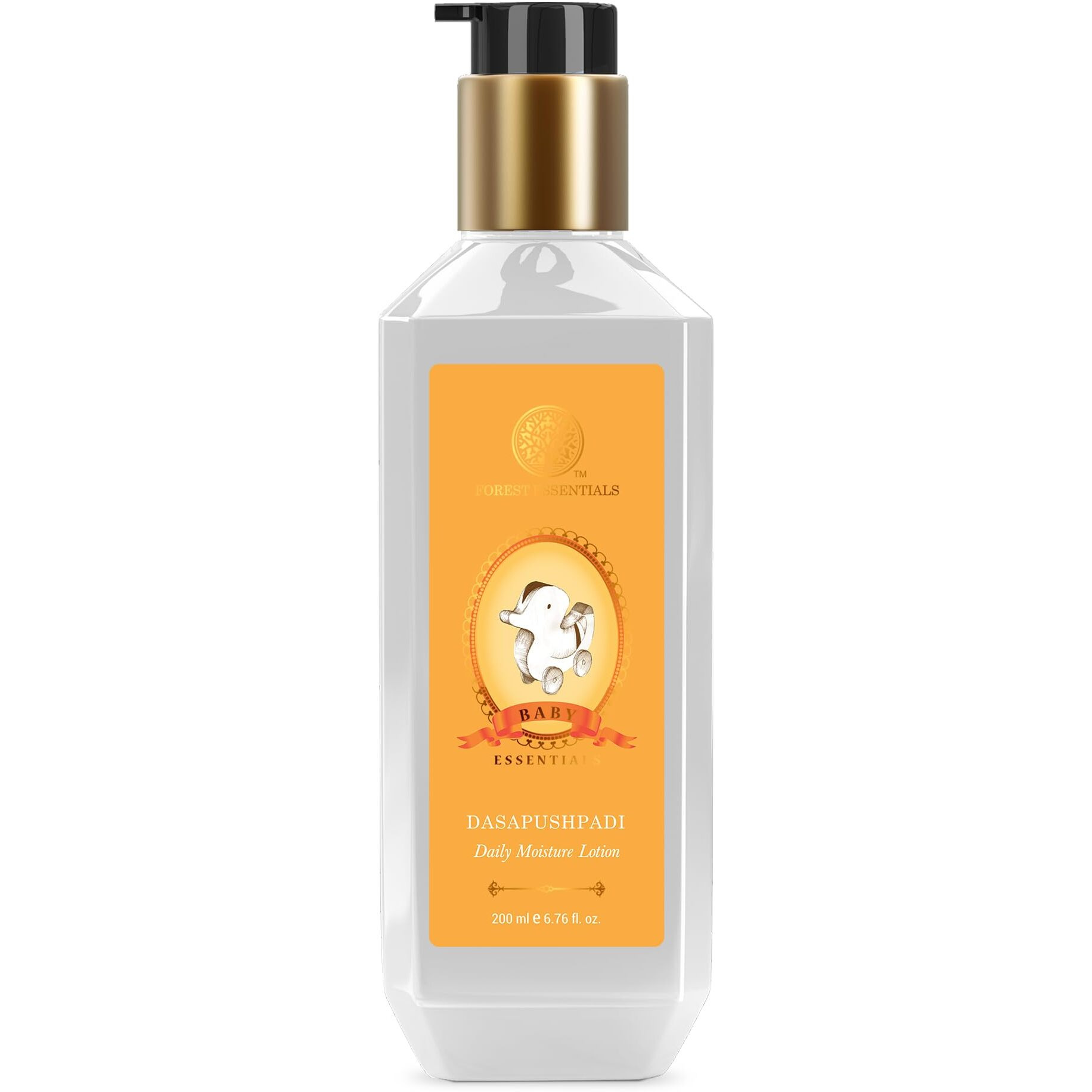 Forest Essentials Dasapushpadi Daily Moisture Lotion | Ayurvedic Baby Body Lotion | Natural Moisturization for Soft Baby Skin | 200 ml