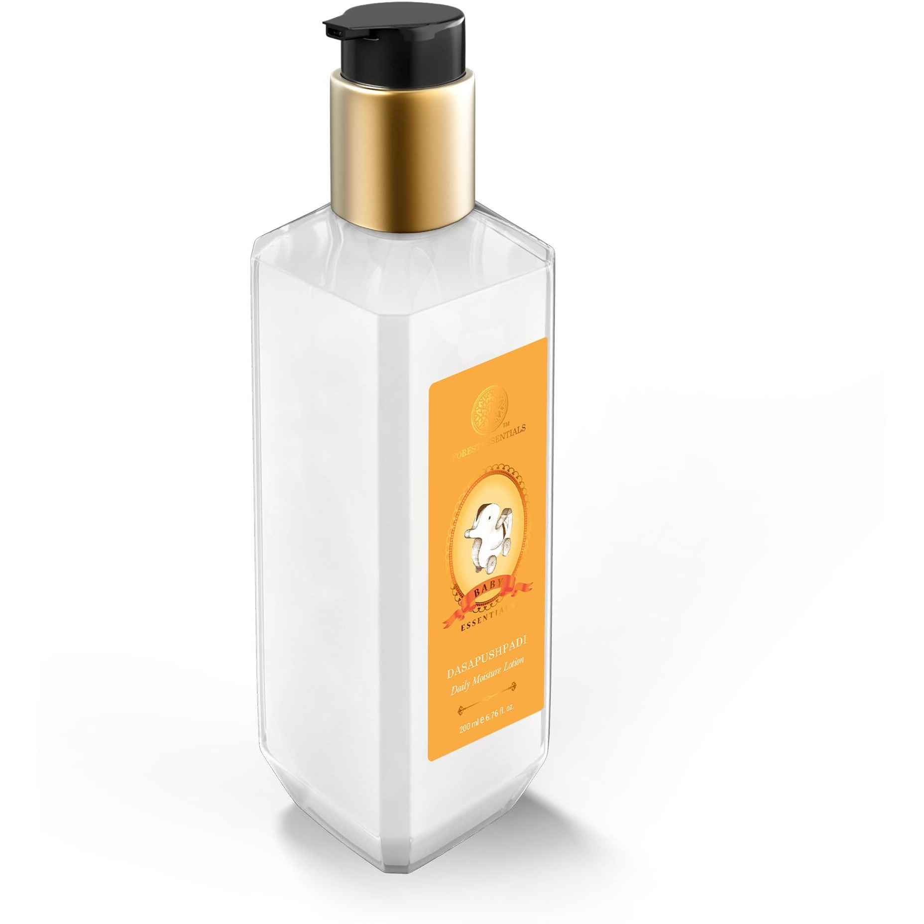 Forest Essentials Dasapushpadi Daily Moisture Lotion | Ayurvedic Baby Body Lotion | Natural Moisturization for Soft Baby Skin | 200 ml