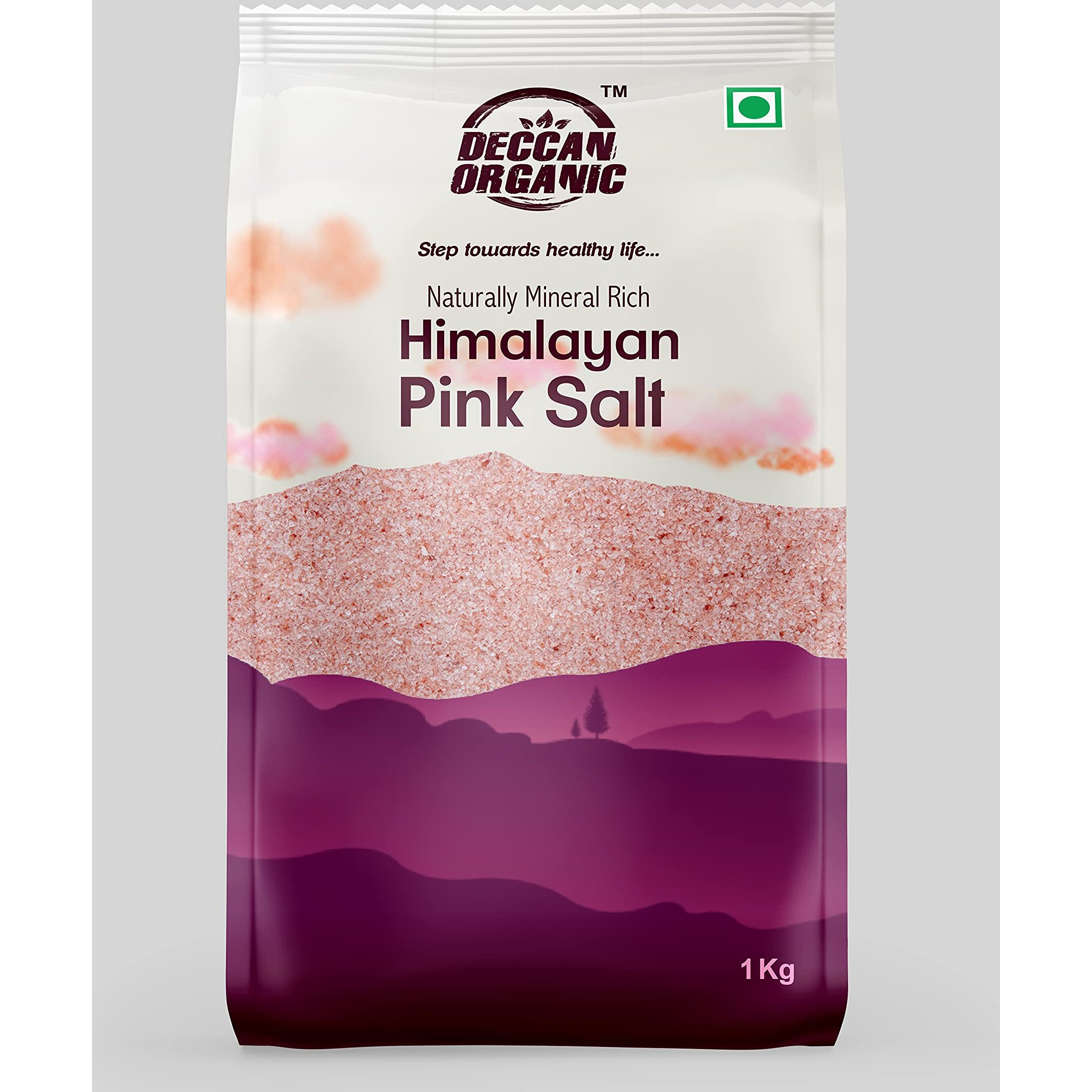 Deccan Organic Himalayan Pink Salt 1 kg Pouch